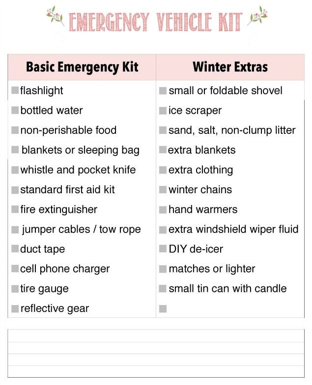 Emergency preparedness and safety information